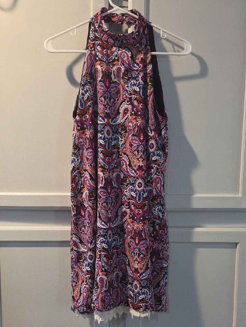 Paisley Alter'd State Dress Crocheted Hem Small